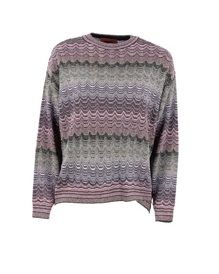 Shop MISSONI  Paricollo: Missoni maglia paricollo.
Maniche lunghe.
Girocollo.
Polsini elasticizzati.
Composizione: 66% Viscosa, 34% fibra metalizzata.
Made in Italy.. DS24WN0P BK039I-SM9G5